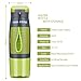 mountop Best Bike Water Bottle with Storage for Camping Hiking Cycling Creative & Multifunctional