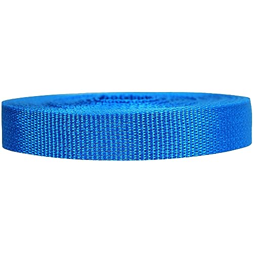 Strapworks - Correa de Polipropileno Ligera, para reparación de Equipos de Bricolaje al Aire Libre, Collares de Mascotas, Manualidades, 19 mm por 9,14, 22,86 o 45,72 cm, más de 20 Colores, Azul