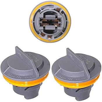 APDTY 034145 Tail Lamp Light Bulb Plastic Socket Holder Pack Of 3 Fits Rear Left or Right Turn Signal Brake or Reverse Light For Chrysler Plymouth Dodge Jeep (Taillight 3-Pack, Replaces 4676589)