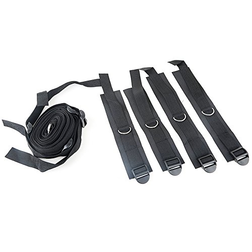 SZXXC Nylon Wrist Ankle Cuffs Restraints Black