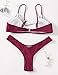 DaiLiWei Thong Bikini Sets for Women 2 Piece Brazilian Swimsuit Teens Bathing Suit Push Up Top Micro Bikinis Swim Suit 2025
