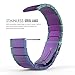 Fitbit Blaze Watch Band, MoKo Stainless Steel Metal Replacement Link Bracelet with Double Button Folding Clasp for Fitbit Blaze Smart Fitness Watch, Frame NOT Included - Colorful