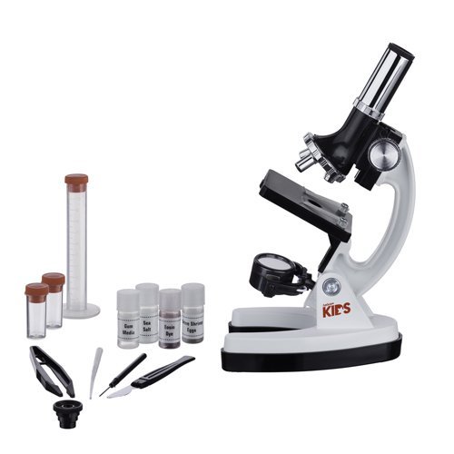 AMSCOPEKIDS M30ABSKT2W Microscope Kit with Metal Arm and Base, 6
