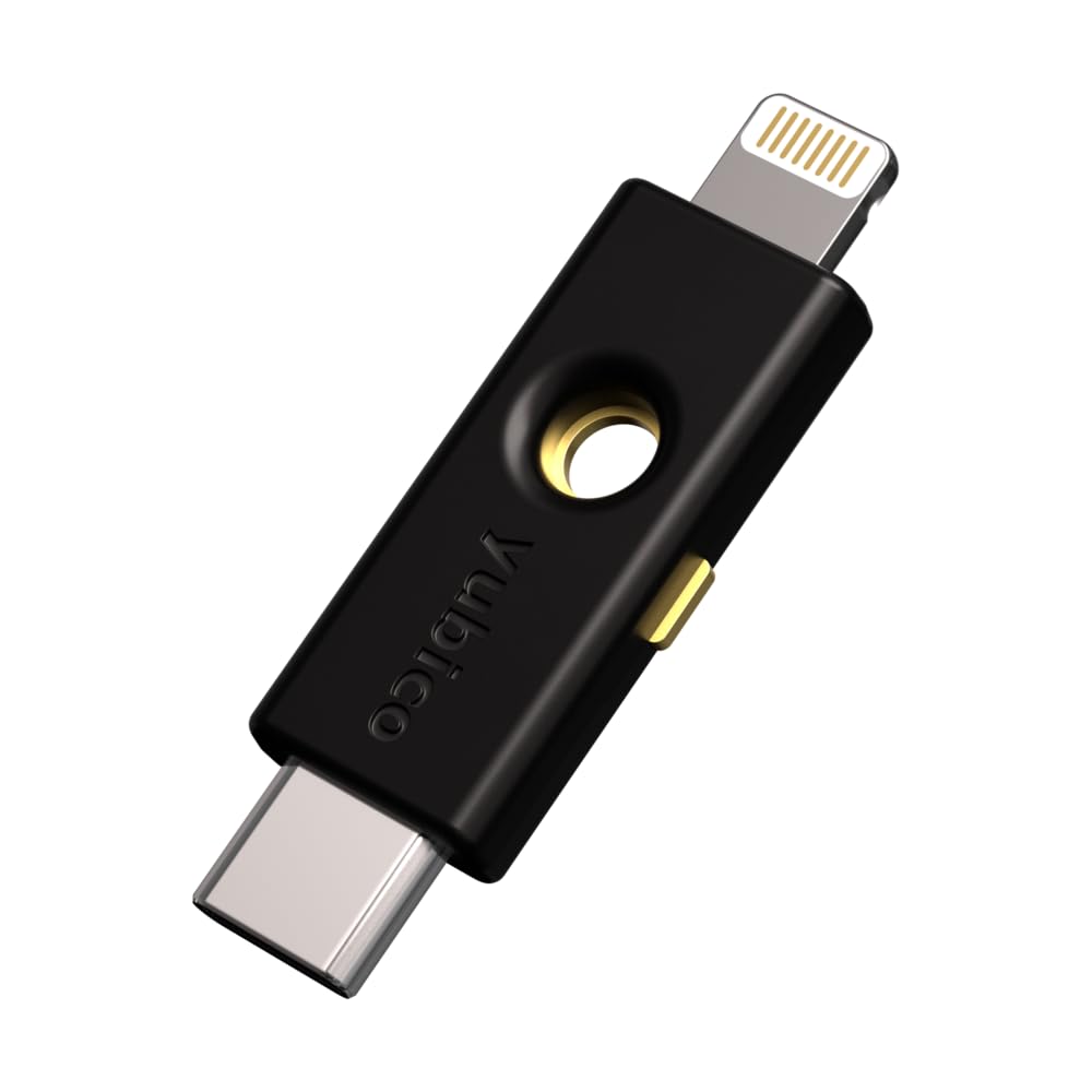 Yubico YubiKey 5Ci - Two Factor Authentication Android/PC/iPhone Security Key, Dual Connectors for Lighting/USB-C - FIDO Certified USB Password Key, Protect Online Accounts with More Than a Password …