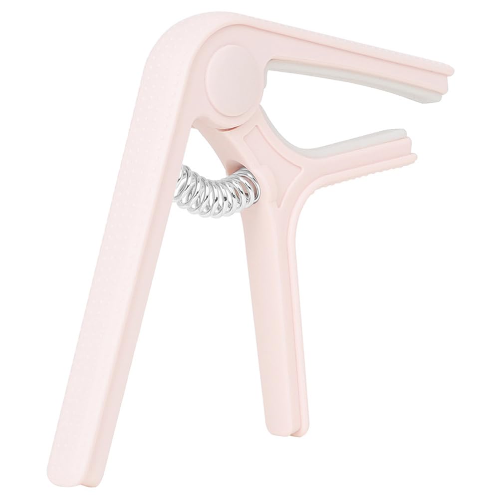 Abaodam acoustic capo adjustable pink acoustic guitar capo metal cage plastic guitar capo bass non-slip universal acoustic guitar accessories classical electronic protection