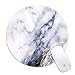 Mouse Pad,Galdas Classic White Marble Customized Mousepad Round Rubber Base Cloth Mouse Pads for Computers Laptop (Updated Version)