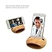 Blue Hole Wood Sound Amplifier, Multi Function Phone Stand for Listening Music and Watching Video, Works as Powerless Speaker with Pen Holder
