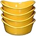 Rachael Ray Serveware Lil’ Saucy Squares Stoneware Dipping Cups Set, Yellow