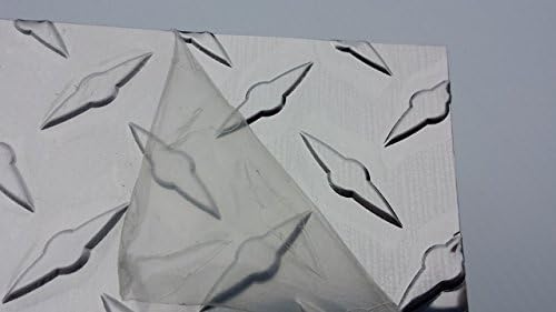 2' x 8' Aluminum Diamond Plate Trailer Rock Guard - CHROME (.025")