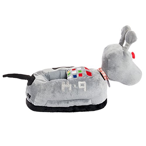 TGO Doctor Who Women's K9 Slippers S/M Grey
