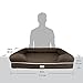 Friends Forever X-Large Dog Bed, Orthopedic Dog Sofa Memory Foam Mattress, Calming Dog Couch Bed, Wall Rim Pillow, Water Resistant Liner, Washable Cover, Non-Slip Bottom, Chester, X-Large Cocoa Brown