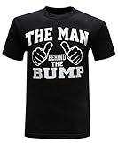 The Man Behind The Bump Men's T-Shirt (X-Large) - Premium Black