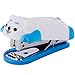 SToC Cute Cartoon Mini Desktop Stapler with Staples - White and Blue Dog