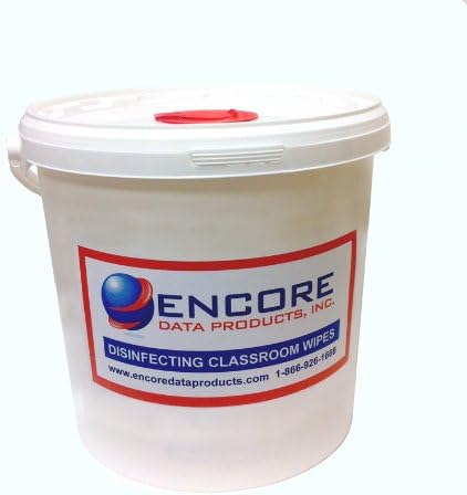 ERC Classroom & Library Disinfecting Wipes 800 Roll in Dispenser Bucket