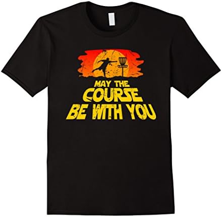 Disc Golf Shirt "May the Course be with You" Trendy Golf Tee