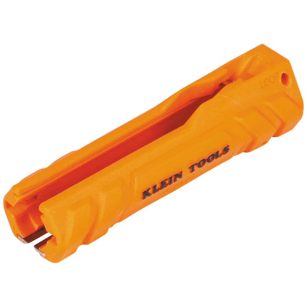 Photo 1 of Klein Tools L1412 5-in-1 Cable Stripping Tool for 12-14 AWG, NM Cable Ripper (12/2 and 14/2 Romex), Magnetic with Wire Looping Hole