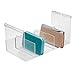 InterDesign Wire Shelving Organizer, Under Shelf Bin - Large Divided, Clear