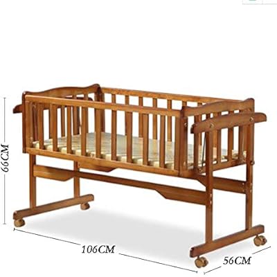 wooden swinging crib