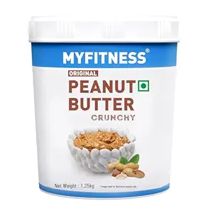 Original Peanut Butter Crunchy 1250g | 25g Protein to Boost Energy | Tasty & Healthy Nut Butter Spread | Vegan | Cholesterol Free, Gluten Free| Zero Trans Fat | Crunchy Peanut Butter