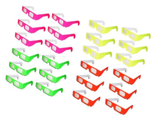 Fireworks Diffraction Glasses - 24 Pair