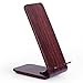 Fast Wireless Charger, Yolike A8 Red Wood Grain 2 Coils Qi Wireless Charger Charging Stand for iPhone X, iPhone 8/8 Plus, Fast Charging for Samsung S9 S9+ Note8 S8 S8+(QC 3.0 Wall Charger Included)