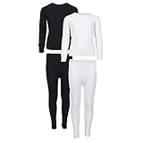 Beverly Hills Polo Club Boys Thermal Knit Underwear Shirt Pant Set 2-Pack