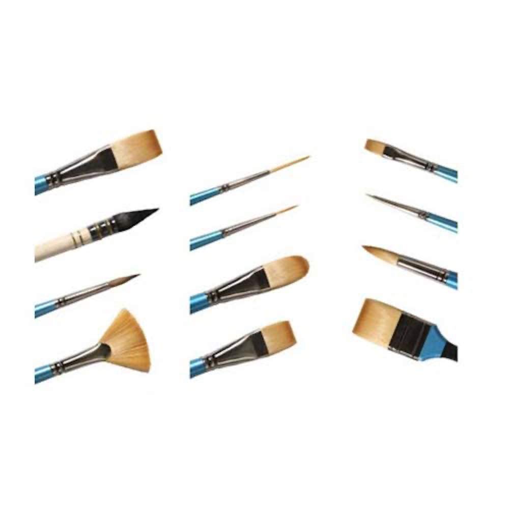 Daler-Rowney Aquafine Watercolour Brush, Natural Sable Hair, Short Handle, Round, 4