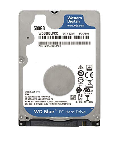 WD-Blue-Wd5000Lpcx-Disco-Duro-de-25-para-Ordenadores-Porttiles-500-GB-5400-RPM-Sata-A-6-GBS-Cach-16-MB-Metlico
