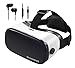 MAGIOVE 3D VR Glasses Virtual Reality Headset Best Mobile Phone 3D Movies for iPhone + Stereo Headphones