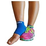 Plantar Fasciitis Compression Socks - Foot Care Sleeves - BeVisible Sports - Best for Heel, Arch & Ankle Brace Support - Boosts Circulation, Aids Relief & Fast Recovery - (Electric Blue, Small Medium)