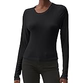Michael Stars Women's Finn Cropped Crew Neck Top