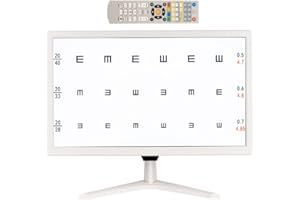 AISITESY Vision Meter Digital 19" LCD Electronic Optical Vision Meter with 44+ Visual Targets and 5 Display Methods Optometry Projector with Remote Control
