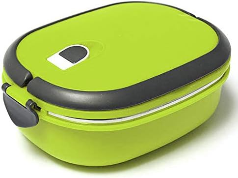 Ebestus Insulated Bento Lunch Box, Stainless Steel Food Container Kitchen Storage, Portable Picnic Bento Lunch Box for Adults, Kids - Green 1