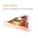 SUNKONG Spinner Fidget Toy Triangle Hand Spinner Fidget ADHD Focus Toy High Speed 2-6 Minutes Per Spins Ultra Durable Material(Bright Pure Copper)