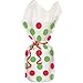 kedudes Holiday Clear Cellophane Treat Bags With Red And Green Polka Dot, Party Favor Bags, Goodie Bags holiday party, 60 Count.
