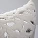 OMMATO Throw Pillows Covers 18 x 18,Set of 2 White Fur with Silver Leaves Soft Throw Pillows for Couch Bed,Accent Home Decorative Square Cushions Cases Shams Pillowcases Farmhouse,45 x 45 cm