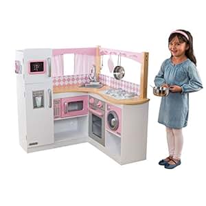 KidKraft 53185 Cocina de esquina de juguete Grand Gourmet de madera