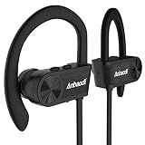 Anbaodi Bluetooth Headphones, Wireless Sports Bluetooth Earphones Mic IPX7 Waterproof in Ear Headphones Case HD Stereo Sweatproof Earbuds Noise Cancelling Headsets