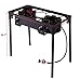 LAZYMOON Double Burner Gas Stove Cooking Stand Camping Patio Gas Grillsthumb 2