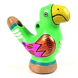 One Ocarina Clay Chirping Whistle Parrot Sanyork Hand Made~Peru Packaged New