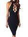 Allegrace Womens Summer Sleeveless Sexy Cut Bodycon Cocktail Paty Evening Dresses