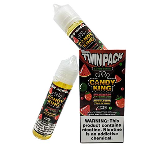 Candy King Strawberry Watermelon Bubblegum 100 ml fertiges Premium Liquid ohne Nikotin Twin Pack – Bild 3