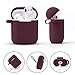 Airpods Case, TOROTOP Silicone Air pod Case Cover Cute Protective Accessories Set with Bling Elephant Keychain/Ear Hook/Storage Box Compatible for Apple Airpods 1&2 Women Girls(Burgundy)