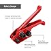 Plastic Strap Tensioner, Manual Plastic Strap Tensioner Sealer Hand Strapping Sealing Packing Tool Set PP/PET Red