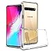 VVUP for Samsung Galaxy S10 5G Case Clear Slim Tempered Glass Transparent Back Shockproof Rugged Hybrid Case Cover 6.7