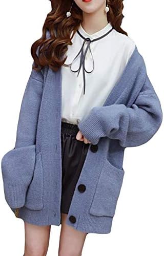 Aozuoレディース カーディガン トップス 長袖 前開き ニットセーター 羽織り アウター 秋 ゆったり ジャケット お出掛け ｖネックセーター 春 特価品コーナー デート