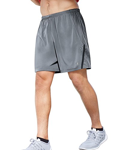 Champion Men's Performax Marathon Running Short, Concrete/Stealth, Medium