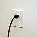 QDOS Universal SELF-Closing Outlet Cover – Oversized Wall Plate Covers Imperfections in Drywall Cutouts - Automatically Closes Upon Plug Removal - Fits Both Standard & Decora Outlets | 3 Pack | White