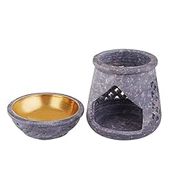 4 Inch Oil Warmer Aromatherapy Burner - Soapstone