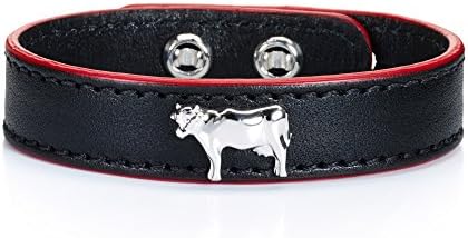 Thick Cuts Cow Bracelet (8, sterling-silver)